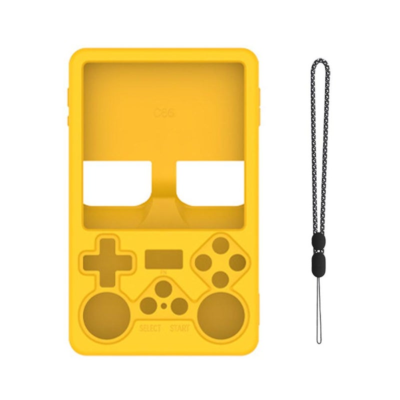 Silicone protective case for R36S PLUS open-source handheld game console, dustproof and storage soft shell, simple solid color.